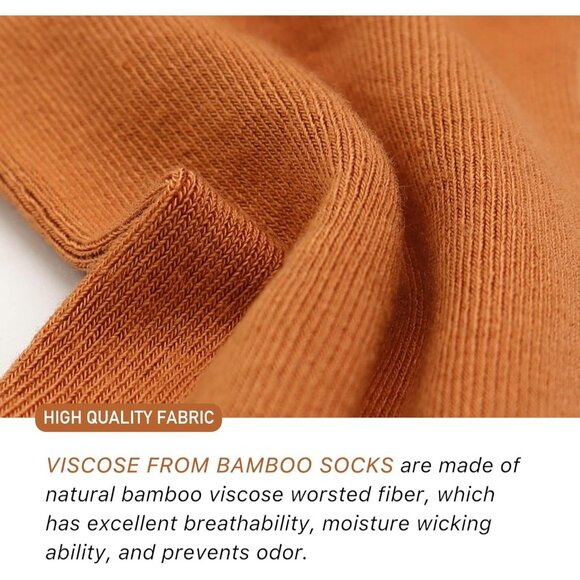 Women 5 Pairs Fall Colors Crew Thin Ankle Height Anti Odor Soft Ankle Socks - Picture 3 of 6